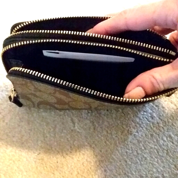 Coach Double Zip Wristlet - Picture 6 of 10